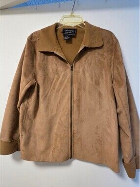 Coaco New York tan faux suede jacket